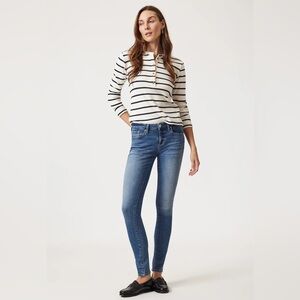 Mavi Alexa Slim Mid Rise Blue Skinny Jeans Size 28W 32L Cotton Stretch